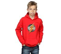 DC Comics Boys Justice League Movie Flash Emblem Hoodie 7-8 Years Red