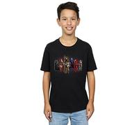 DC Comics Boys Justice League Movie Team Hexagons T-Shirt 9-11 Years Black
