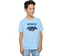DC Comics Boy's Protect Gotham Cotton T-Shirt in Baby Blue | Size: 5-6 Years DC Comics Baby Blue 5-6 Years