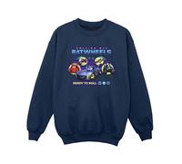 DC Comics Boy's Ready To Roll Sweatshirt in Navy | Size: 7-8 Years DC Comics Navy 7-8 Years