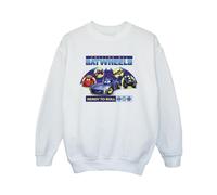 DC Comics Boy's Ready To Roll Sweatshirt in White | Size: 7-8 Years DC Comics White 7-8 Years