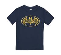 DC Comics Boy's Scratch Logo T-Shirt Navy | Size: 12-13 Years DC Comics Navy 12-13 Years