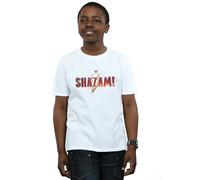 DC Comics Boy's Shazam Movie Logo T-Shirt in White | Size: 7-8 Years DC Comics White 7-8 Years