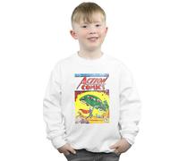 DC Comics Boy's Superman Action Comics Issue 1 Cover Sweatshirt in White | Size: 12-13 Years DC Comics White 12-13 Years