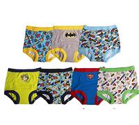 DC Comics Boys' Superman, Batman and More 7-Pack Training Pants 2T, 3T, 4T Underwear, Jlb7pk, 4 Years