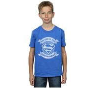 DC Comics Boy's Superman My Dad The Superhero T-Shirt in Blue | Size: 5-6 Years DC Comics Blue 5-6 Years