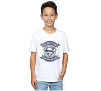 DC Comics Boy's Superman My Dad The Superhero T-Shirt in White | Size: 12-13 Years DC Comics White 12-13 Years