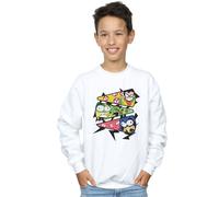 DC Comics Boy's Teen Titans Go Pizza Slice Sweatshirt in White | Size: 12-13 Years DC Comics White 12-13 Years