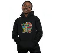 (9-11 Years, Black) DC Comics Boys Teen Titans Go Robin Montage Hoodie