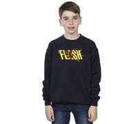 DC Comics Boy's The Flash Lightning Dash Sweatshirt in Navy | Size: 5-6 Years DC Comics Navy 5-6 Years