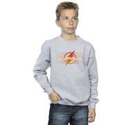 DC Comics Boy's The Flash Red Lightning Sweatshirt in Grey | Size: 5-6 Years DC Comics Grey 5-6 Years