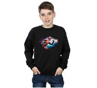 DC Comics Boy's The Flash Sparks Sweatshirt in Black | Size: 9 Years DC Comics Black 9 Years