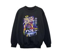 DC Comics Boy's Time For Action Sweatshirt in Black | Size: 12-13 Years DC Comics Black 12-13 Years