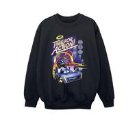 DC Comics Boy's Time For Action Sweatshirt in Black | Size: 3-4 Years DC Comics Black 3-4 Years