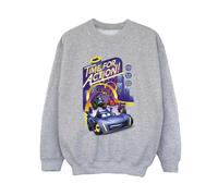 DC Comics Boy's Time For Action Sweatshirt in Grey | Size: 7-8 Years DC Comics Grey 7-8 Years
