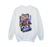 DC Comics Boy's Time For Action Sweatshirt in White | Size: 3-4 Years DC Comics White 3-4 Years