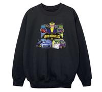 DC Comics Boy's Vehicles Sweatshirt in Black | Size: 7-8 Years DC Comics Black 7-8 Years