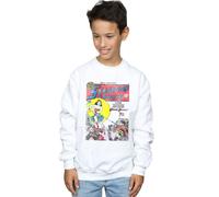 DC Comics Boy's Wonder Woman Sensation Comics Issue 1 Cover Sweatshirt in White | Size: 5-6 Years DC Comics White 5-6 Years