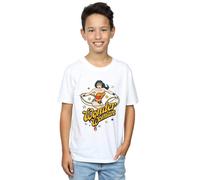 DC Comics Boy's Wonder Woman Stars T-Shirt in White | Size: 5-6 Years DC Comics White 5-6 Years