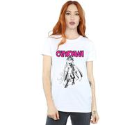 Dc Comics Catwoman Whip Cotton Boyfriend T-Shirt In White White