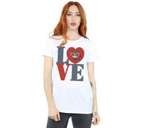 Dc Comics Chibi Catwoman Love Cotton Boyfriend T-Shirt In White White XL