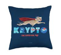 DC Comics DC League Pets Krypto The Super Dog to The Rescue Pillow, 18" x 18", Multicolor