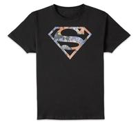Dc Comics Dc Originals Floral Superman Men's T-Shirt - Black Black