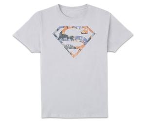 DC Comics DC Originals Floral Superman Men's T-Shirt - White | Size: Small DC Comics White S