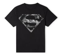Dc Comics Dc Originals Marble Superman Logo Men's T-Shirt - Black Black