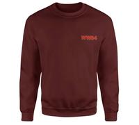 Dc Comics Dc Wonder Woman Ww84 Embroidered Unisex Sweatshirt - Burgundy Burgundy