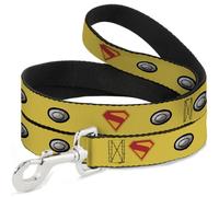 DC Comics Dog Leash | Superman Krypto Collar Icons Yellows Durable Stylish For Walks