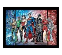 DC Comics FP10894P-PL "Justice League United" Framed Print, 30 x 40 cm