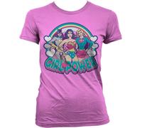 DC Comics Girlpower Girly T-Shirt Damen Pink