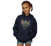 DC Comics Girl's Aquaman Unite The Kingdoms Hoodie in Navy | Size: 12-13 Years DC Comics Navy 12-13 Years