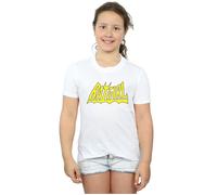 DC Comics Girl's Batgirl Logo Cotton T-Shirt in White | Size: 5-6 Years DC Comics White 5-6 Years