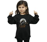 DC Comics Girl's Batman Arkham Knight Halloween Moon Sweatshirt in Black | Size: 5-6 Years DC Comics Black 5-6 Years