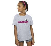 DC Comics Girl's Batman Catwoman Logo Cotton T-Shirt in Grey | Size: 9 Years DC Comics Grey 9 Years