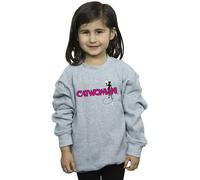 DC Comics Girl's Batman Catwoman Logo Sweatshirt in Grey | Size: 9 Years DC Comics Grey 9 Years