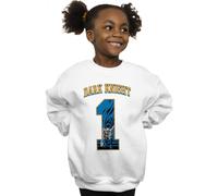 DC Comics Girl's Batman Football Dark Knight Sweatshirt in White | Size: 7-8 Years DC Comics White 7-8 Years