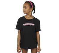 DC Comics Girl's Batman Harley Quinn Logo Cotton T-Shirt in Black | Size: 5-6 Years DC Comics Black 5-6 Years