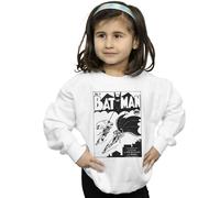 DC Comics Girl's Batman No. 1 Mono Sweatshirt in White | Size: 5-6 Years DC Comics White 5-6 Years