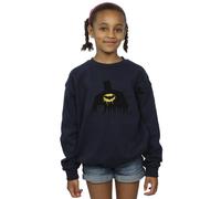 DC Comics Girl's Batman Shadow Paint Sweatshirt in Navy | Size: 3-4 Years DC Comics Navy 3-4 Years