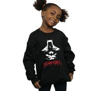 DC Comics Girl's Batman Shadows Sweatshirt in Black | Size: 7-8 Years DC Comics Black 7-8 Years