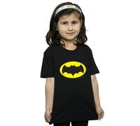 DC Comics Girl's Batman TV Series Logo Cotton T-Shirt in Black | Size: 9 Years DC Comics Black 9 Years