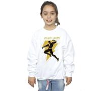 DC Comics Girl's Black Adam Golden Bolt Chest Sweatshirt in White | Size: 3-4 Years DC Comics White 3-4 Years