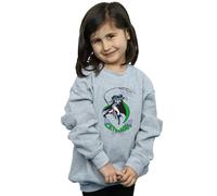 DC Comics Girl's Catwoman Whip Sweatshirt in Grey | Size: 5-6 Years DC Comics Grey 5-6 Years