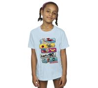 DC Comics Girl's DC League Of Super-Pets Character Pose Cotton T-Shirt in Baby Blue | Size: 7-8 Years DC Comics Baby Blue 7-8 Years