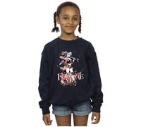 DC Comics Girl's Harley Quinn Forces Of Nature Sweatshirt in Navy | Size: 12-13 Years DC Comics Navy 12-13 Years