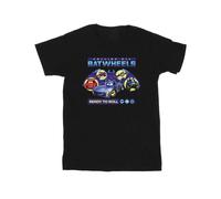 DC Comics Girl's Ready To Roll Cotton T-Shirt in Black | Size: 9 Years DC Comics Black 9 Years