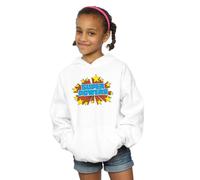 DC Comics Girl's Super Powers Logo Hoodie in White | Size: 7-8 Years DC Comics White 7-8 Years
